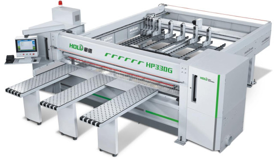 Painel de alimentação frontal Serra-HP330GK para corte preciso